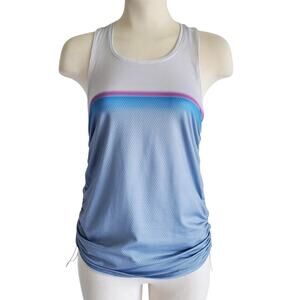 Lucky In Love Tennis Ruched Drawstring Ventilated Fabric Loose Fit Blue Size S